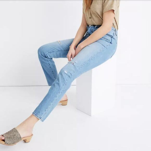 Madewell | The Perfect Vintage Jean in Duncannon Wash: Ripped Edition Size 24 - Picture 13 of 13
